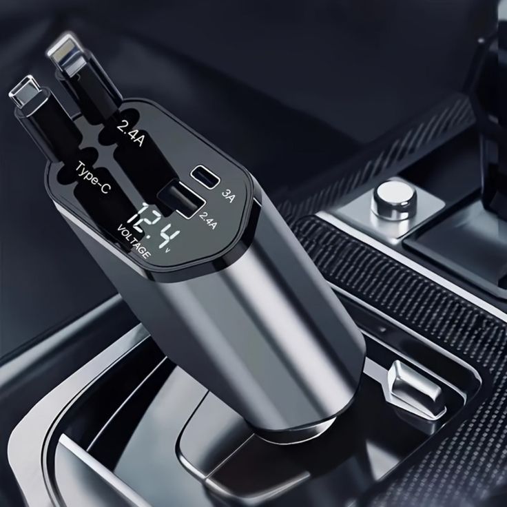 4-in-1 Retractable Fast Car Charger